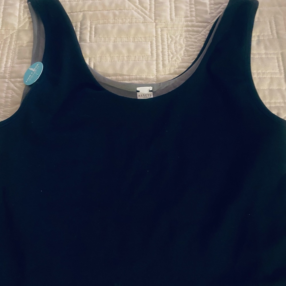 Assets By Spanx Black Shapewear Tank